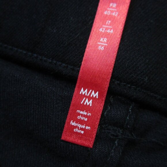 NWT SPANX 20326R Flare in Clean Black Pull-on Stretch Jeans M x 34 - Picture 4 of 6